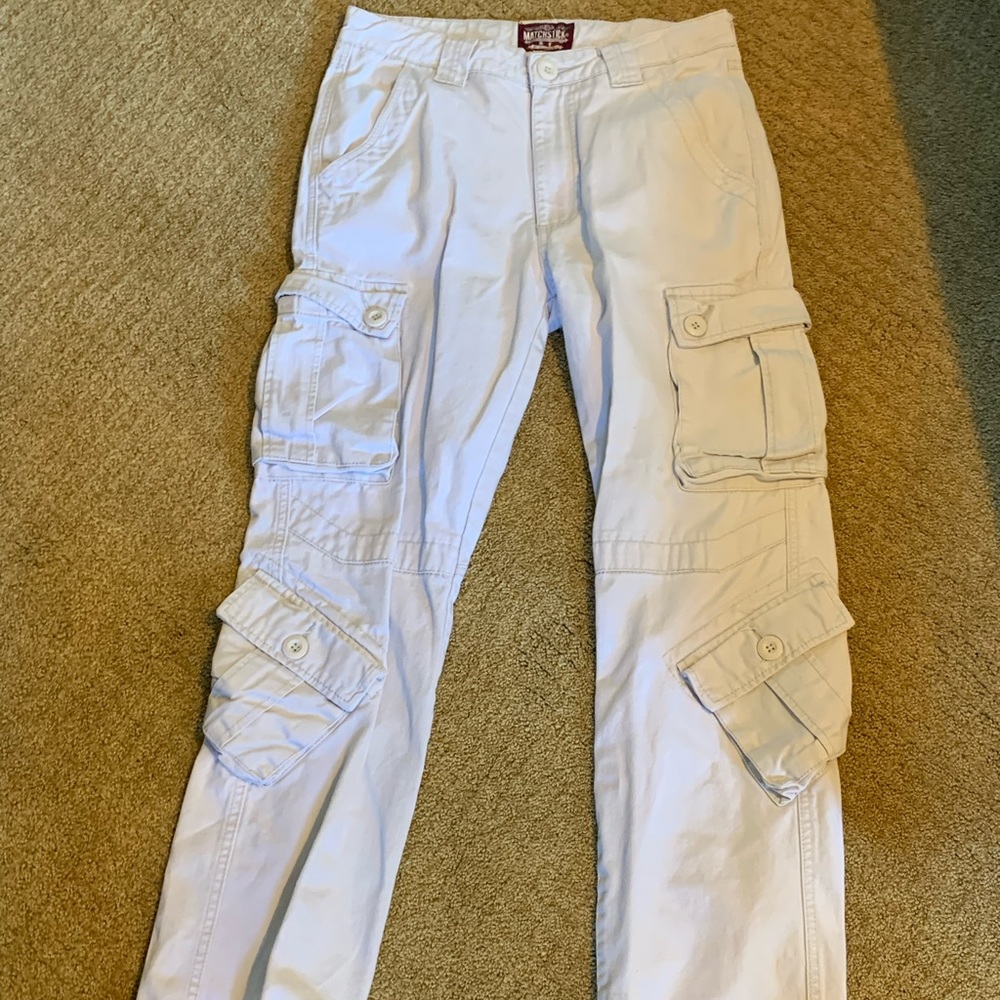 Light Gray (apricot) Cargo Match Pants, Men’s (Size 29)